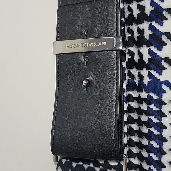 MICHAEL KORS SZ 16 HOUNDSTOOTH SKIRT BLACK BLUE WHITE - Picture 8 of 12